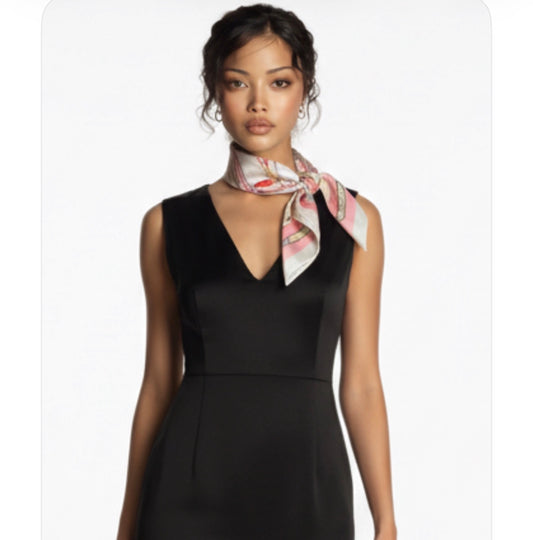 Élise – Silk-Feel Square Scarf